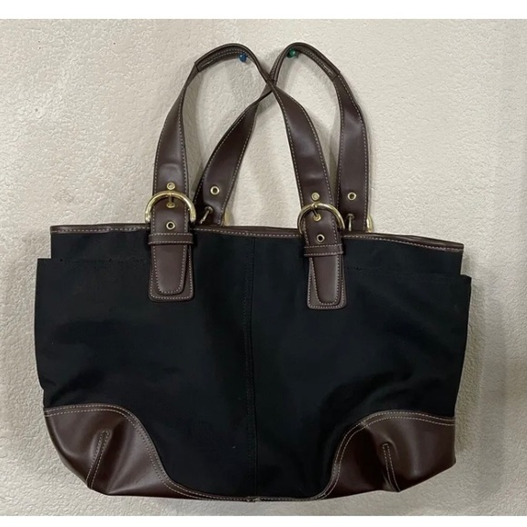 Nylon Leather shoulder straps Bag - Picture 3 of 12